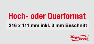 DIN lang, 1 oder 2-seitig